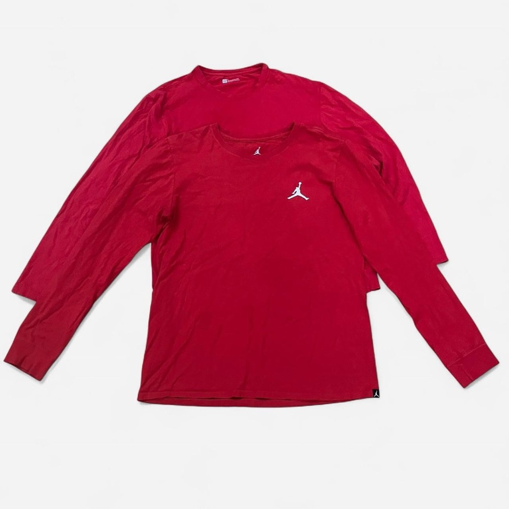 2 Men's Long Sleeve Tees — Air Jordan and GAP Bundle